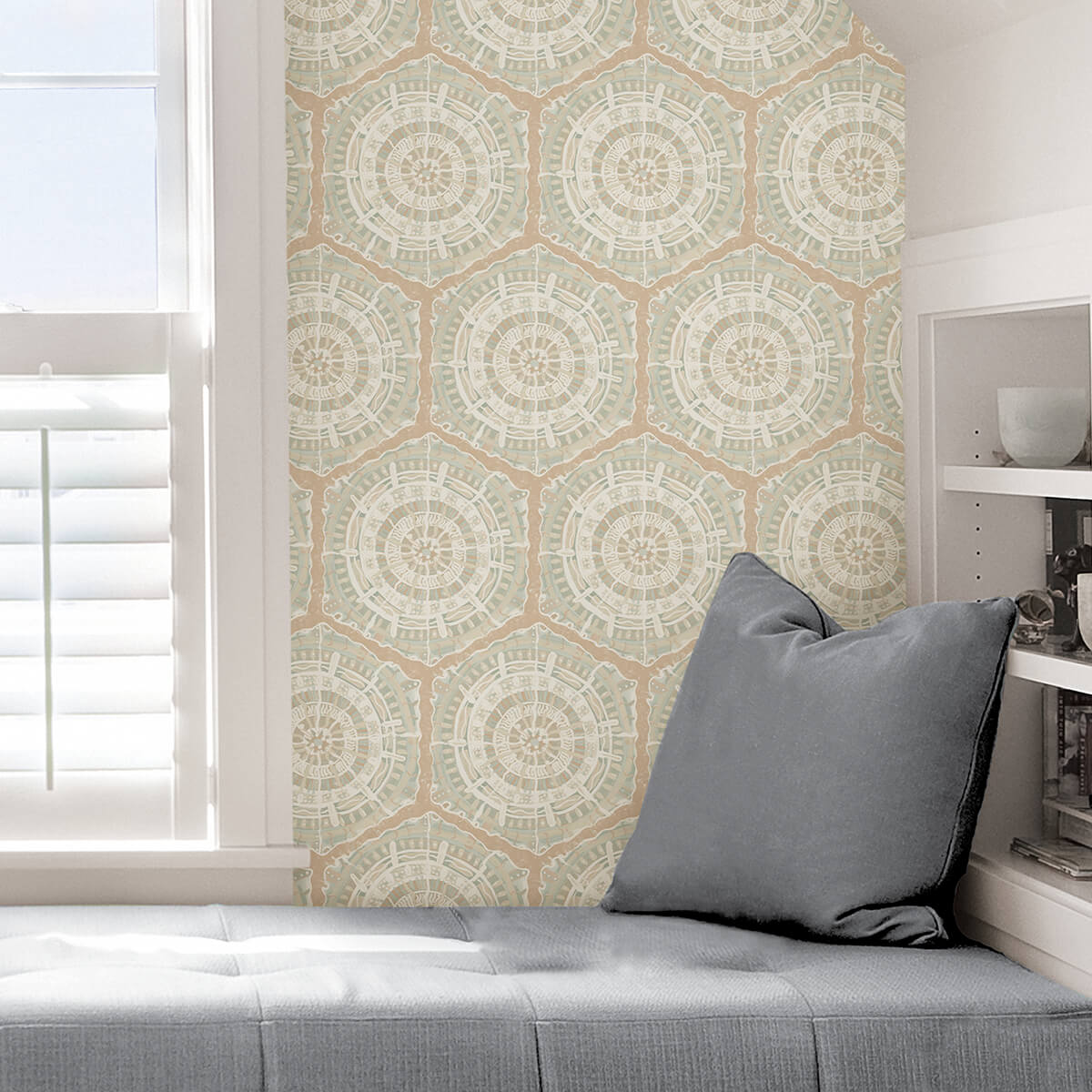 peach-harmony-peel-and-stick-wallpaper-york-wallcoverings-lls4121 - York Wallcoverings Wallpaper