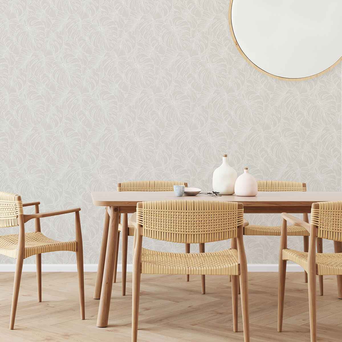 White Borneo Peel & Stick Wallpaper - York Wallcoverings - SLS3976 - York Wallcoverings Wallpaper