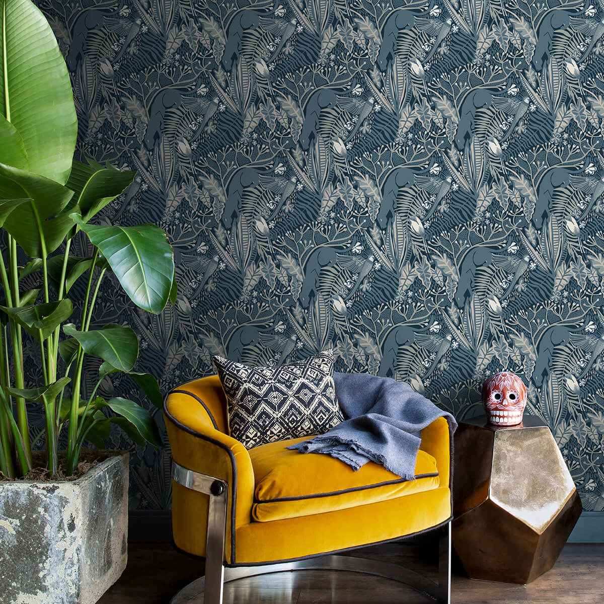 Blues Poise Peel & Stick Wallpaper - York Wallcoverings - PLS4213 - York Wallcoverings Wallpaper