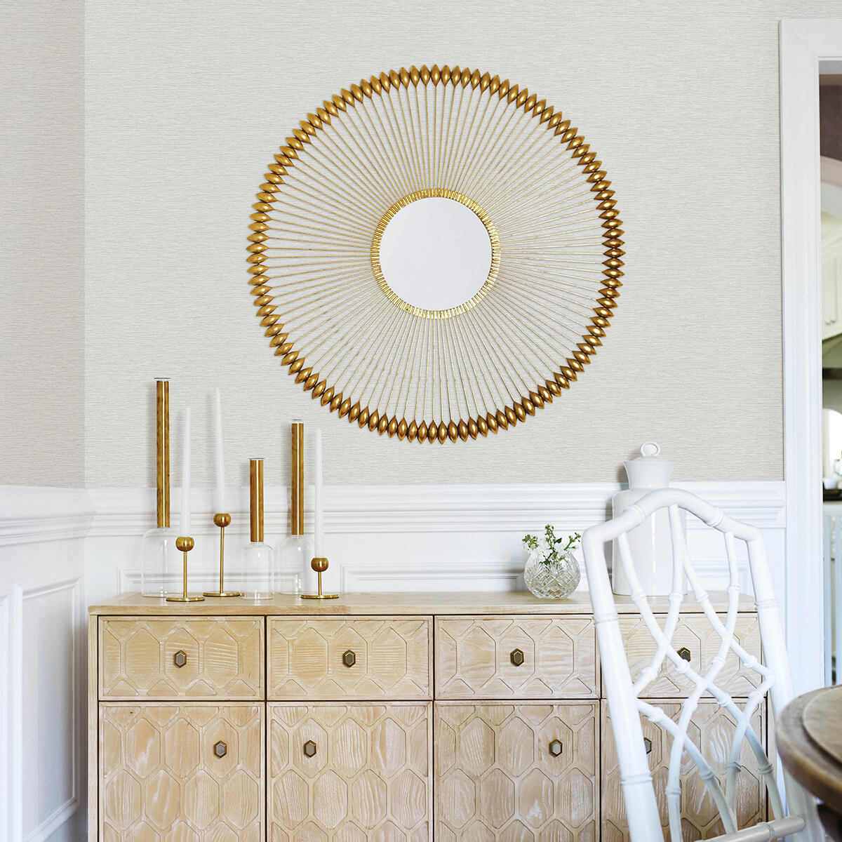 gump-light-grey-faux-grasscloth-wallpaper-york-wallcoverings-3122-10210 - York Wallcoverings Wallpaper