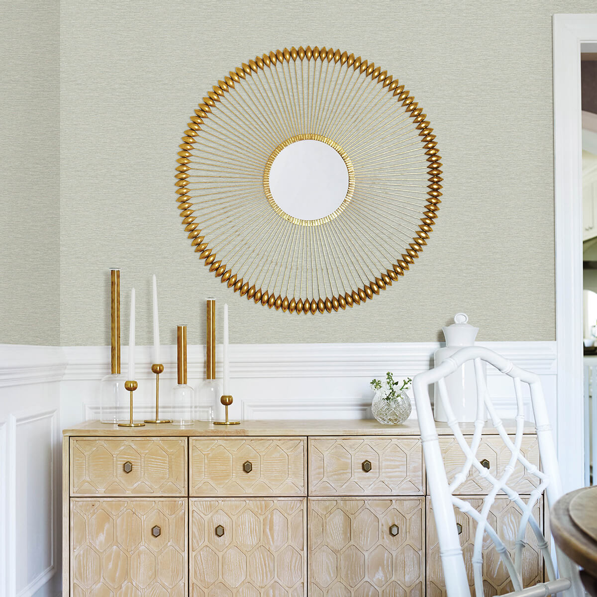 gump-teal-faux-grasscloth-wallpaper-york-wallcoverings-3122-10222 - York Wallcoverings Wallpaper
