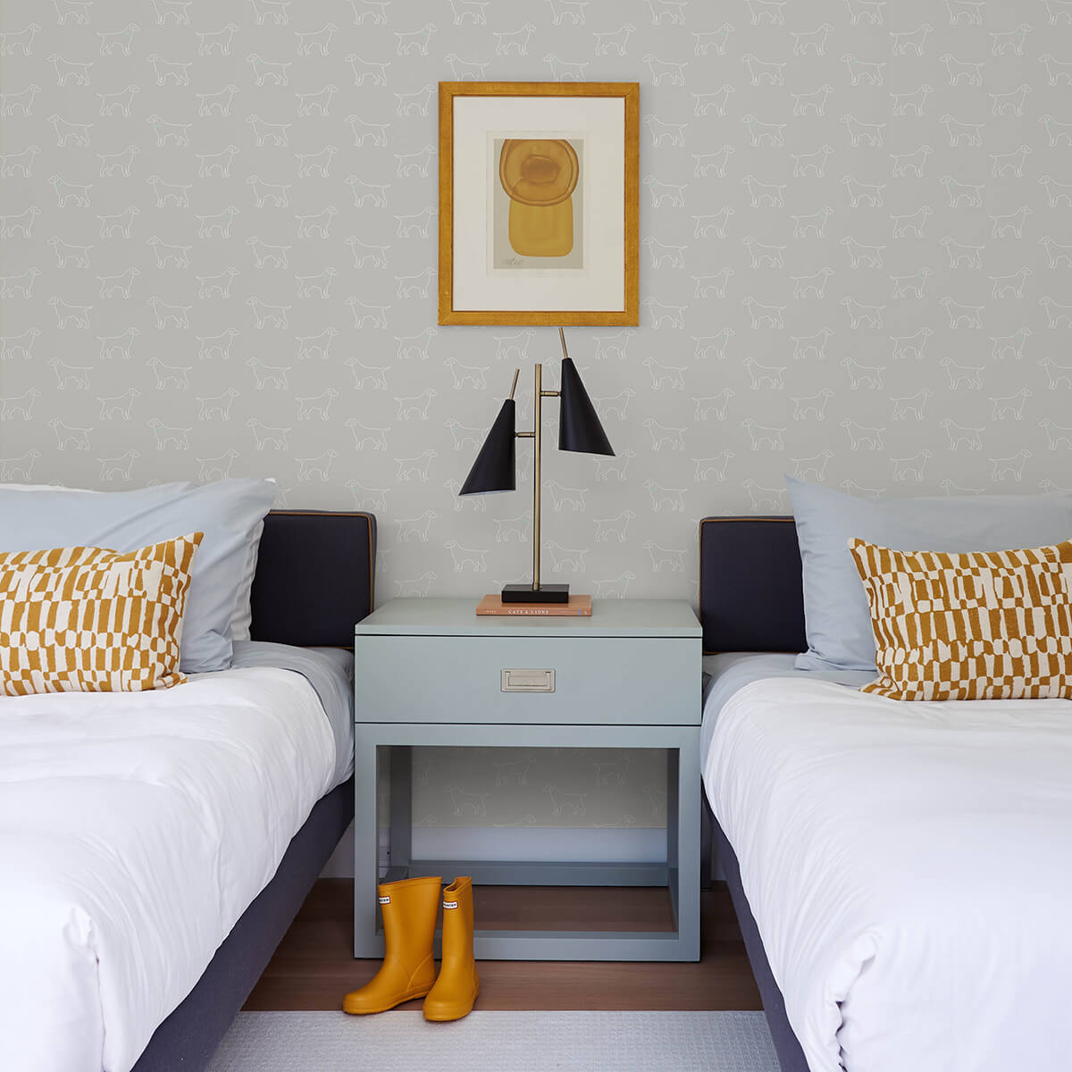 yoop-grey-dog-wallpaper-york-wallcoverings-3122-10414 - York Wallcoverings Wallpaper