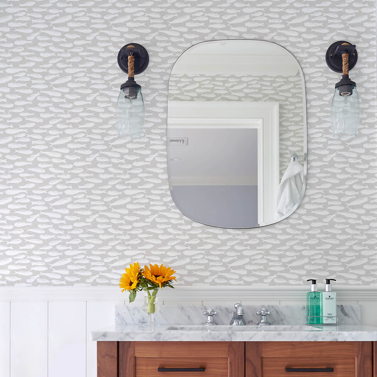 nunkie-light-grey-sardine-wallpaper-york-wallcoverings-3122-10500 - York Wallcoverings Wallpaper