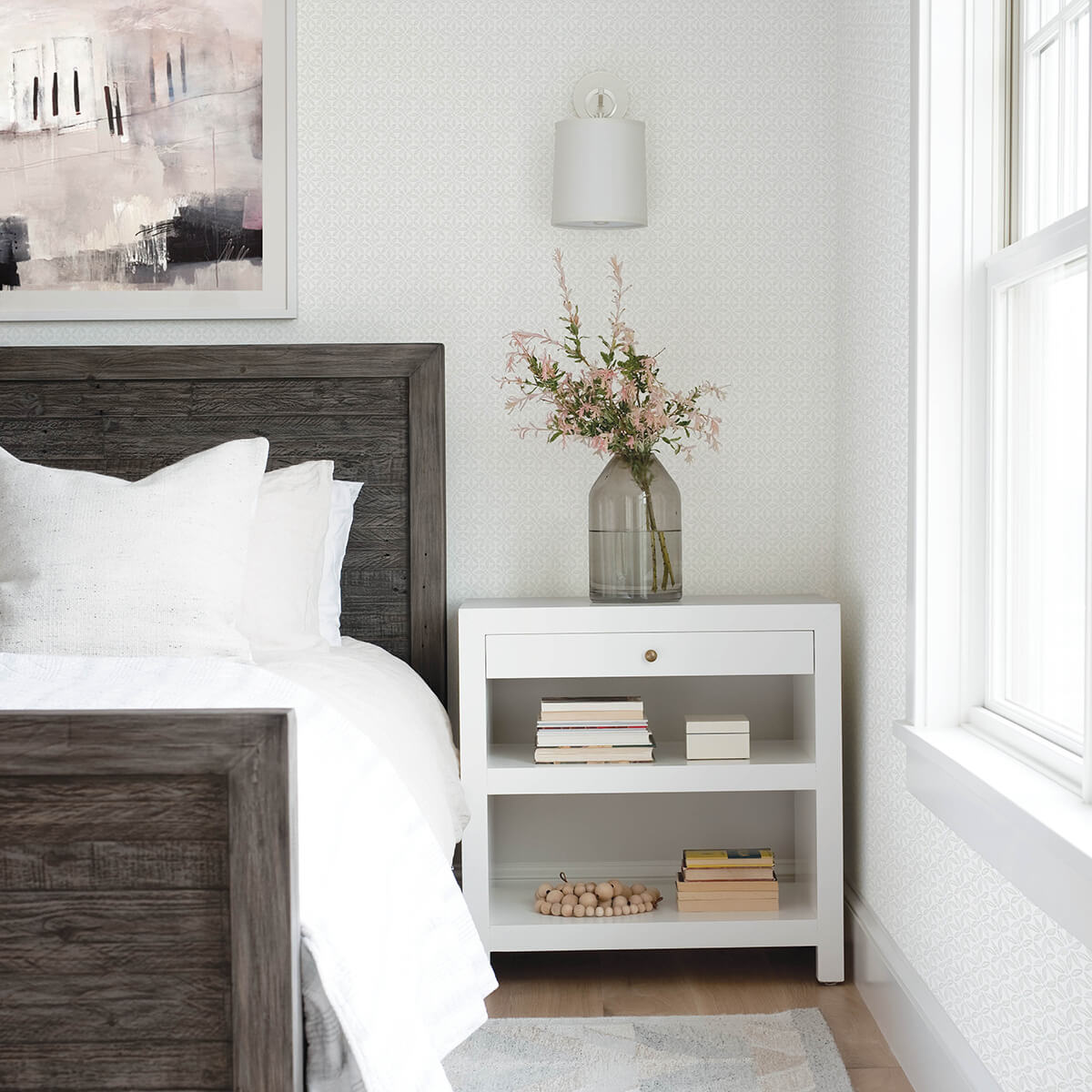 jellia-grey-petal-geometric-wallpaper-york-wallcoverings-3122-10610 - York Wallcoverings Wallpaper