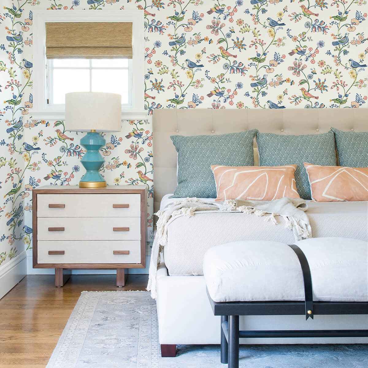 Jinjur Multicolor Bird Trail Wallpaper - York Wallcoverings - 3122-10801 - York Wallcoverings Wallpaper