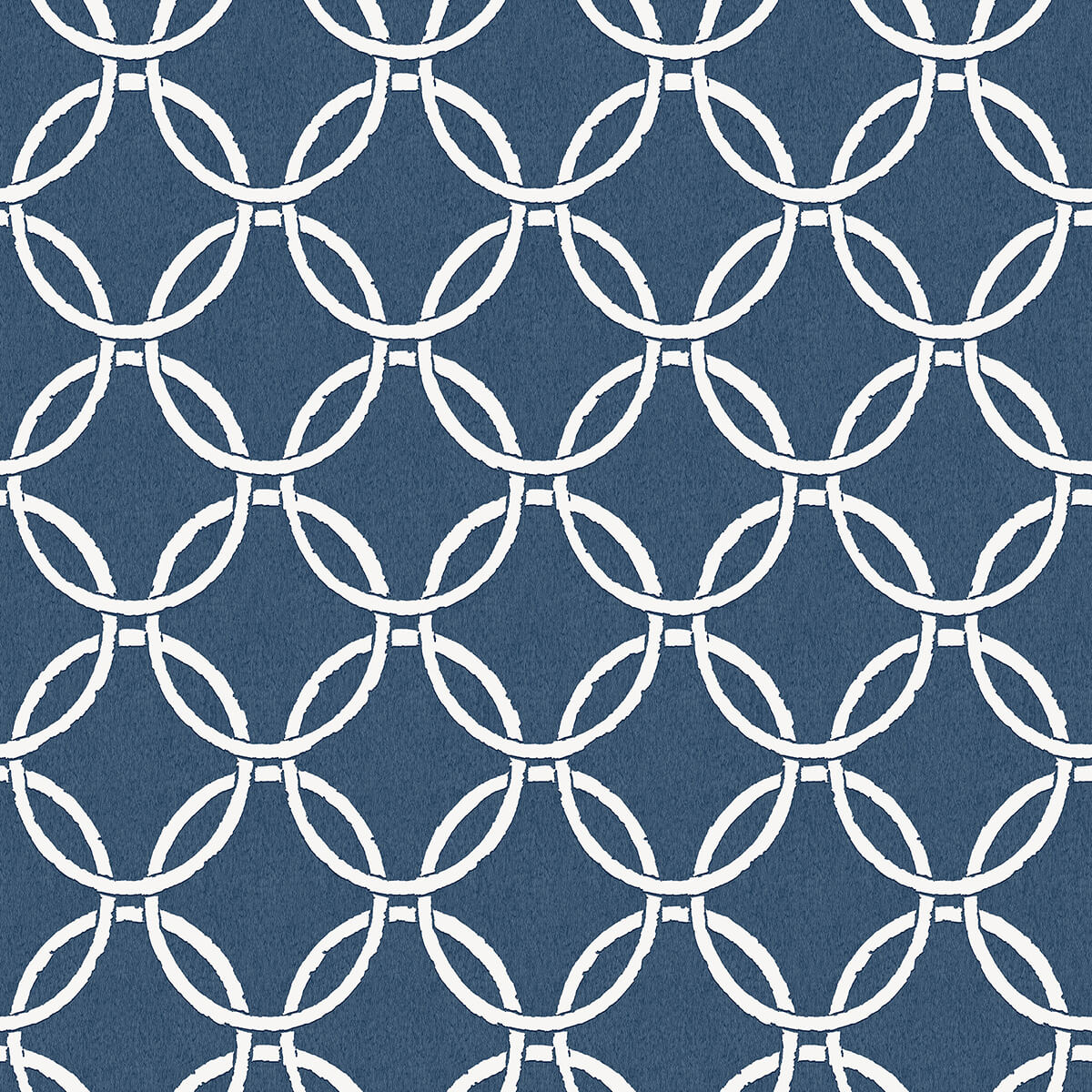 quelala-navy-ring-ogee-wallpaper-york-wallcoverings-3122-11002 - York Wallcoverings Wallpaper