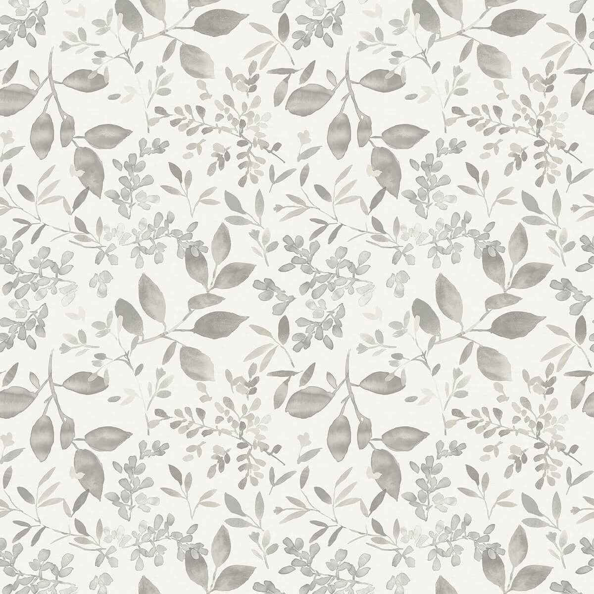 Tinker Grey Woodland Botanical Wallpaper - York Wallcoverings - 3122-11100 - York Wallcoverings Wallpaper