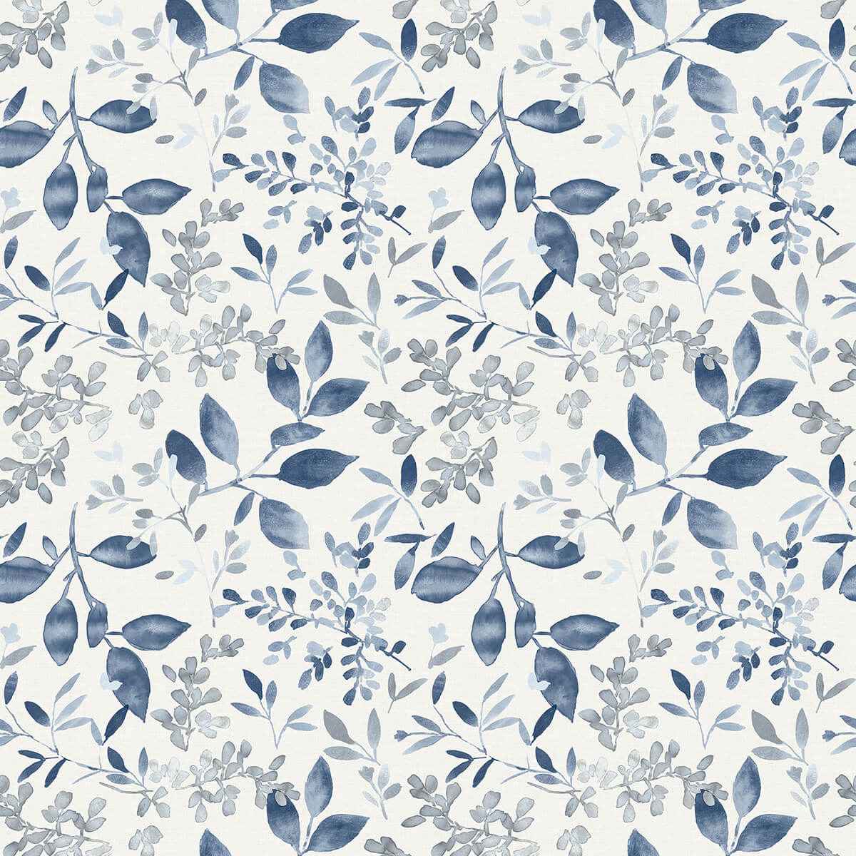 Tinker Navy Woodland Botanical Wallpaper - York Wallcoverings - 3122-11102 - York Wallcoverings Wallpaper