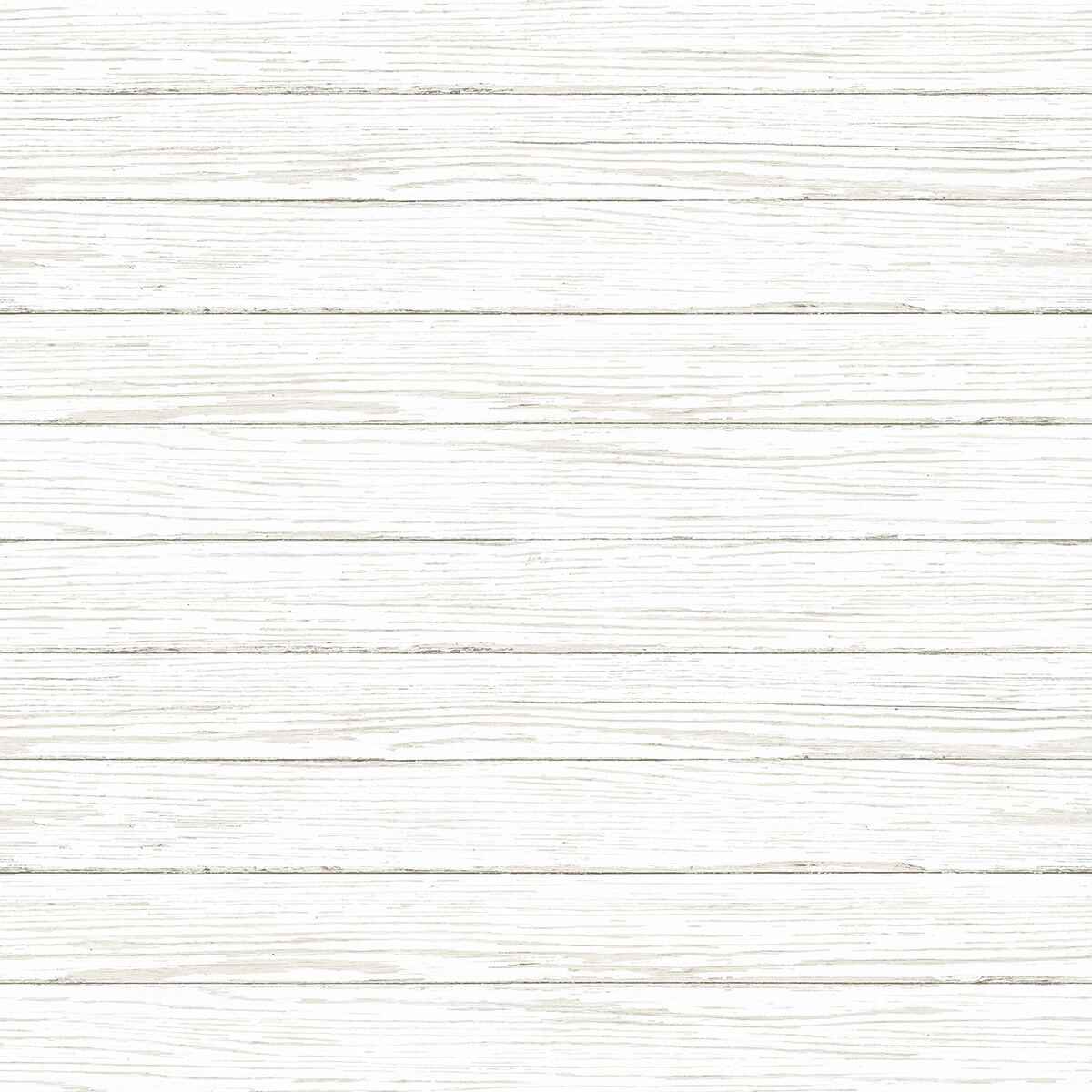 Ozma White Wood Plank Wallpaper - York Wallcoverings - 3122-11200