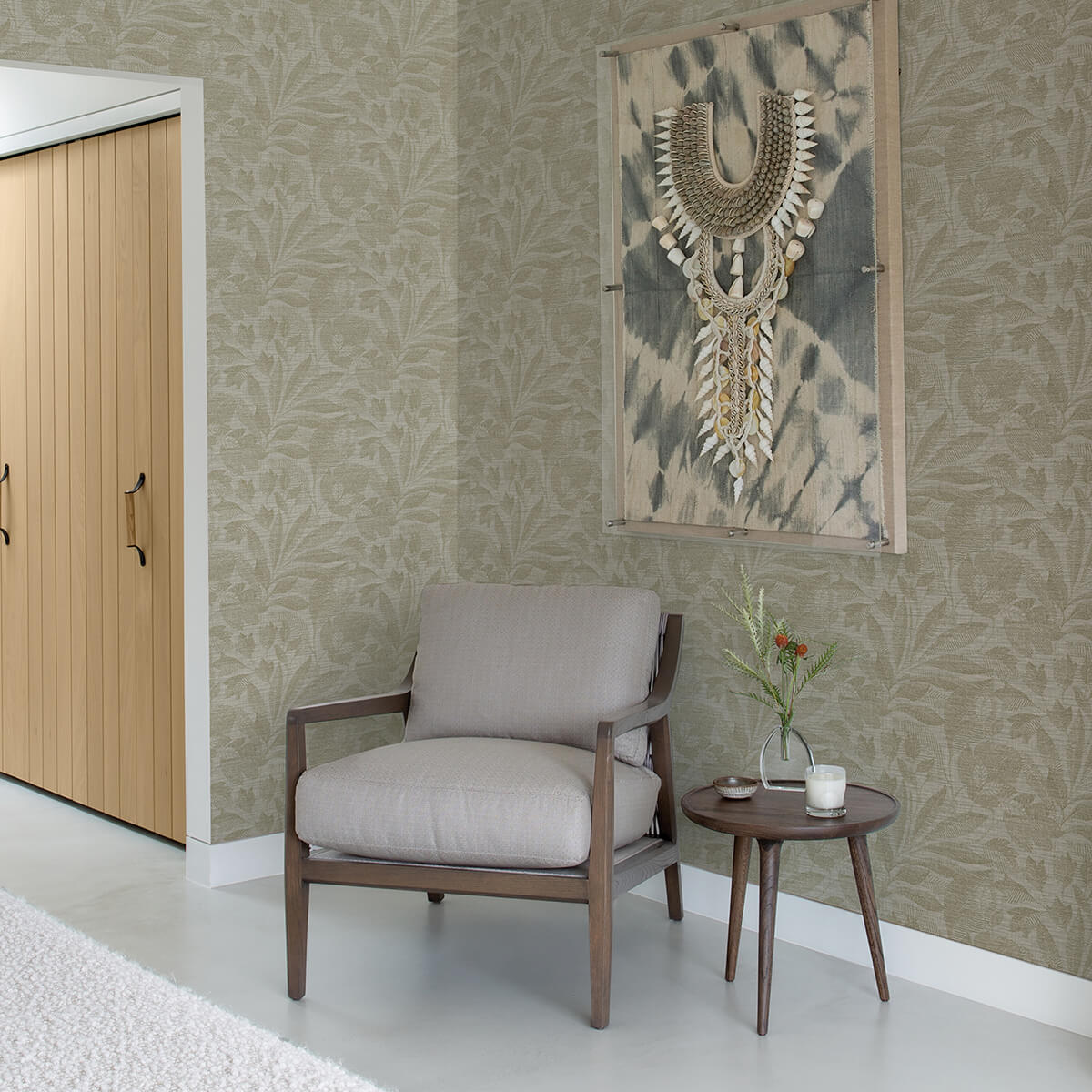 lei-neutral-etched-leaves-wallpaper-york-wallcoverings-2971-86150 - York Wallcoverings Papel pintado