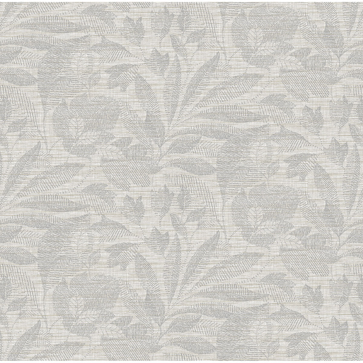 lei-silver-etched-leaves-wallpaper-york-wallcoverings-2971-86152 - York Wallcoverings Wallpaper