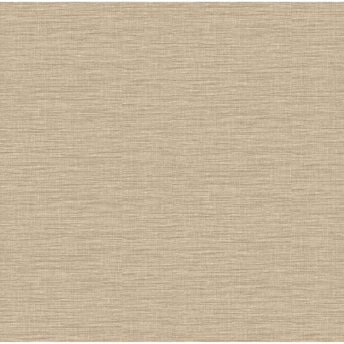 Lela Wheat Faux Linen Wallpaper - York Wallcoverings - 2971-86182