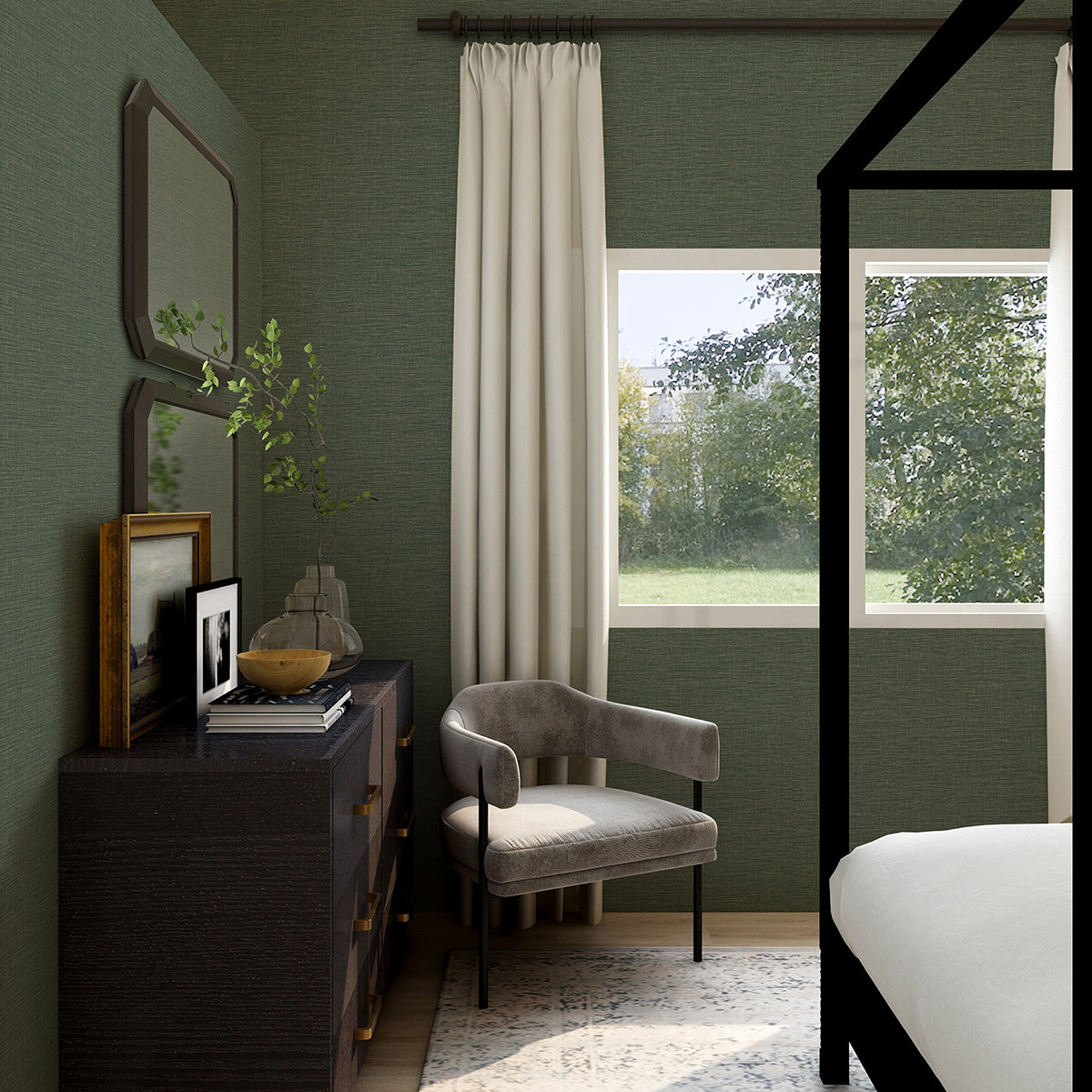 lela-green-faux-linen-wallpaper-york-wallcoverings-2971-86185