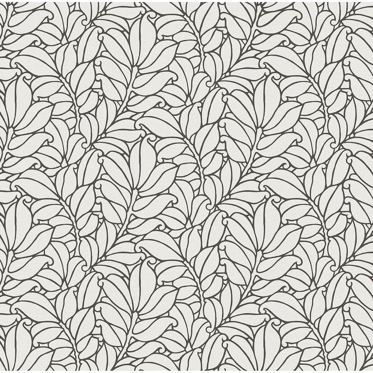 coraline-white-leaf-wallpaper-york-wallcoverings-2971-86322 - York Wallcoverings Wallpaper