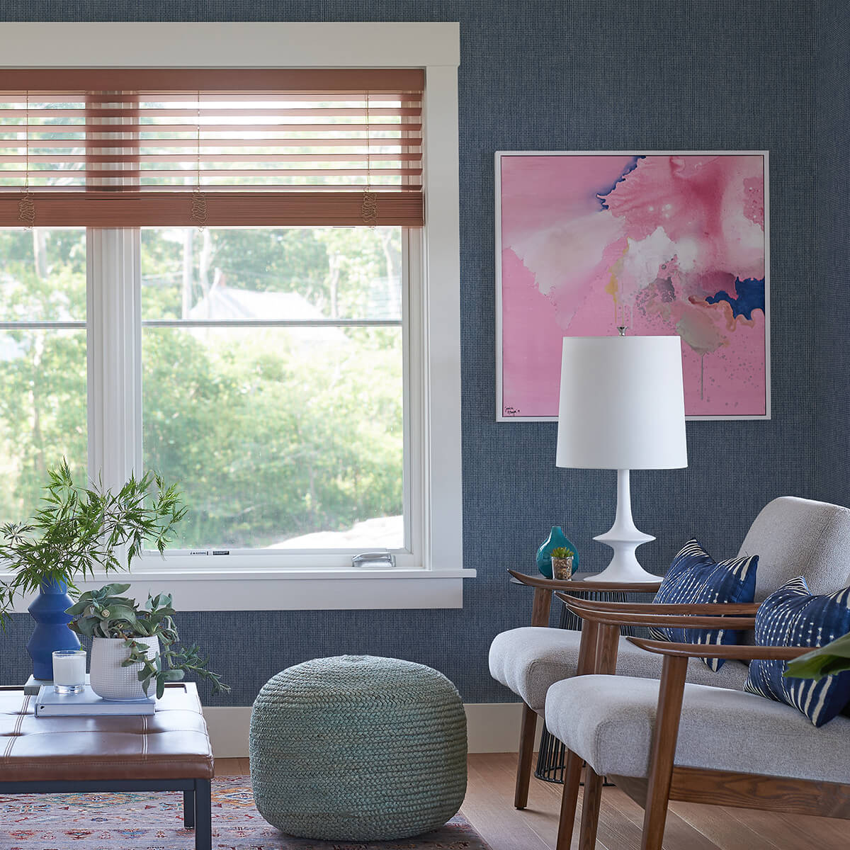 dunstan-indigo-basketweave-wallpaper-york-wallcoverings-2971-86329 - York Wallcoverings Wallpaper