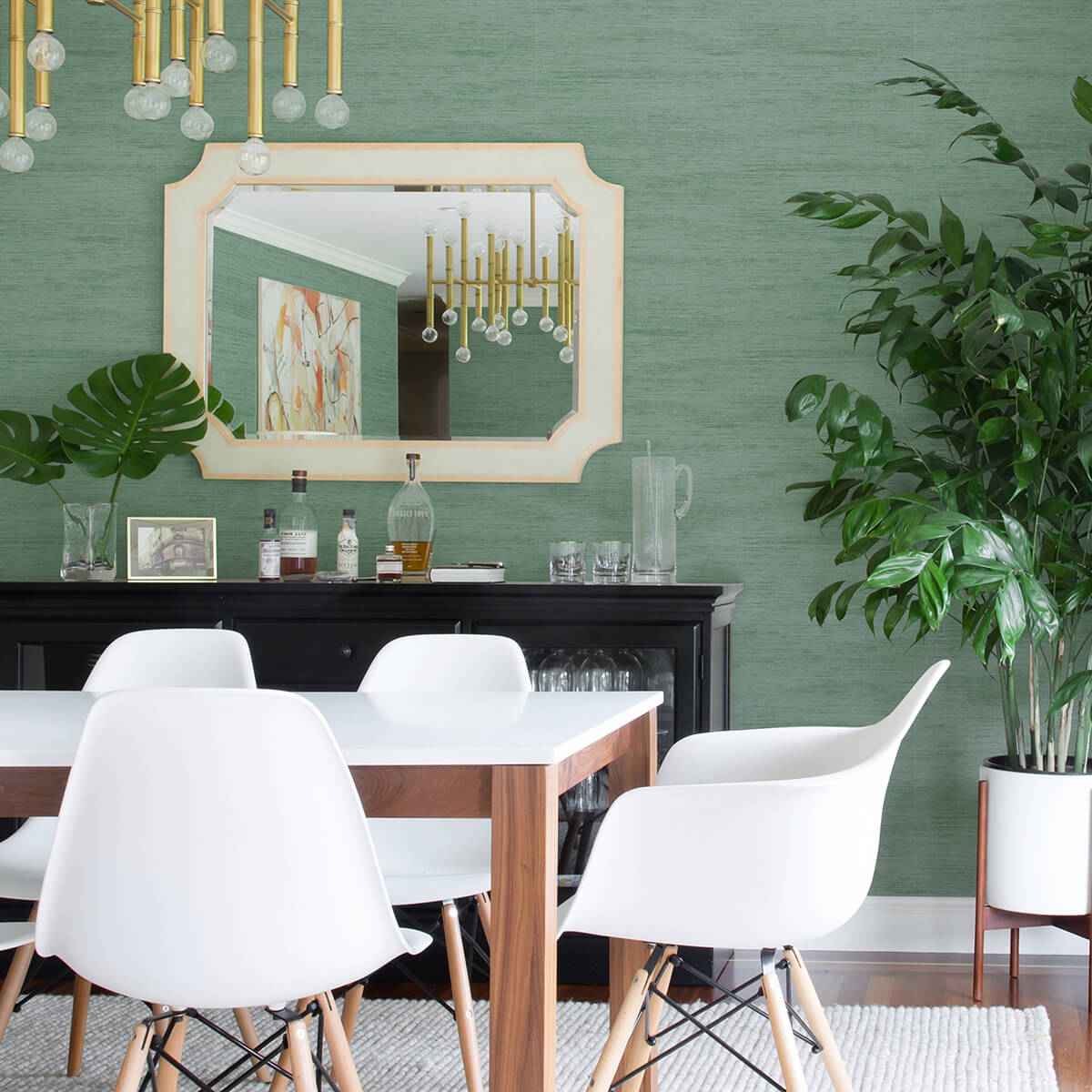 Lindsay Teal Chenille Wallpaper - York Wallcoverings - 2971-86333 - York Wallcoverings Wallpaper