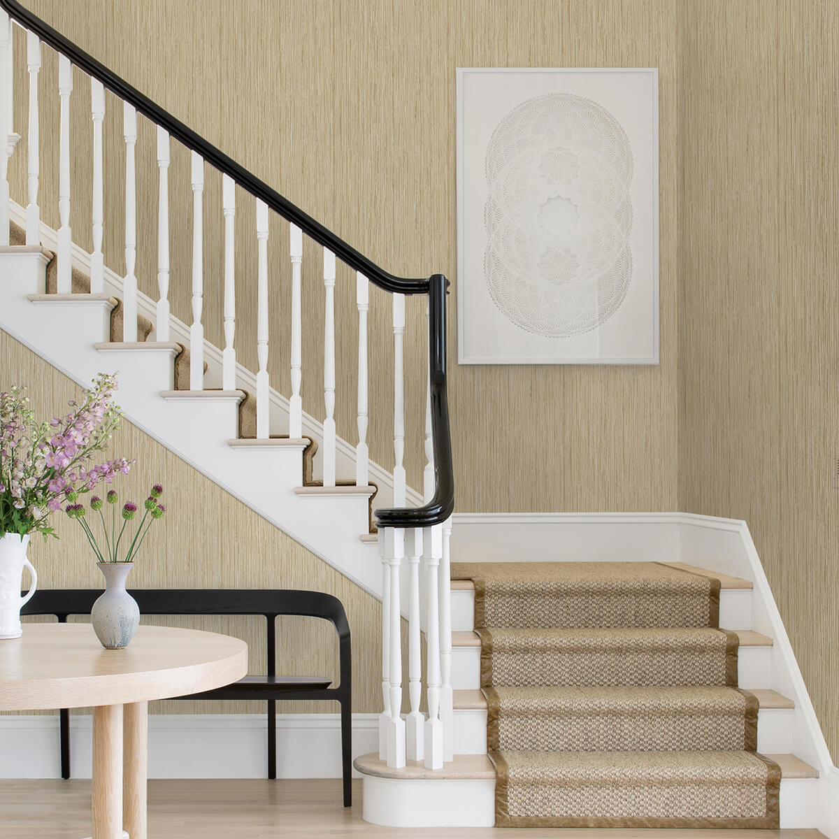 justina-wheat-faux-grasscloth-wallpaper-york-wallcoverings-2971-86345 - York Wallcoverings Papel pintado