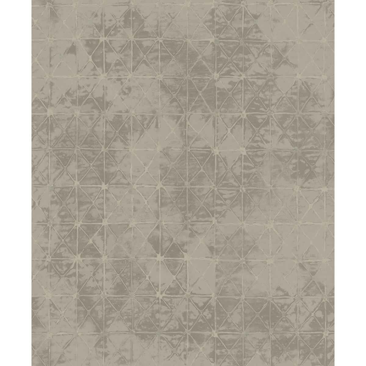 Odell Pewter Antique Tiles Wallpaper - York Wallcoverings - 2971-86375