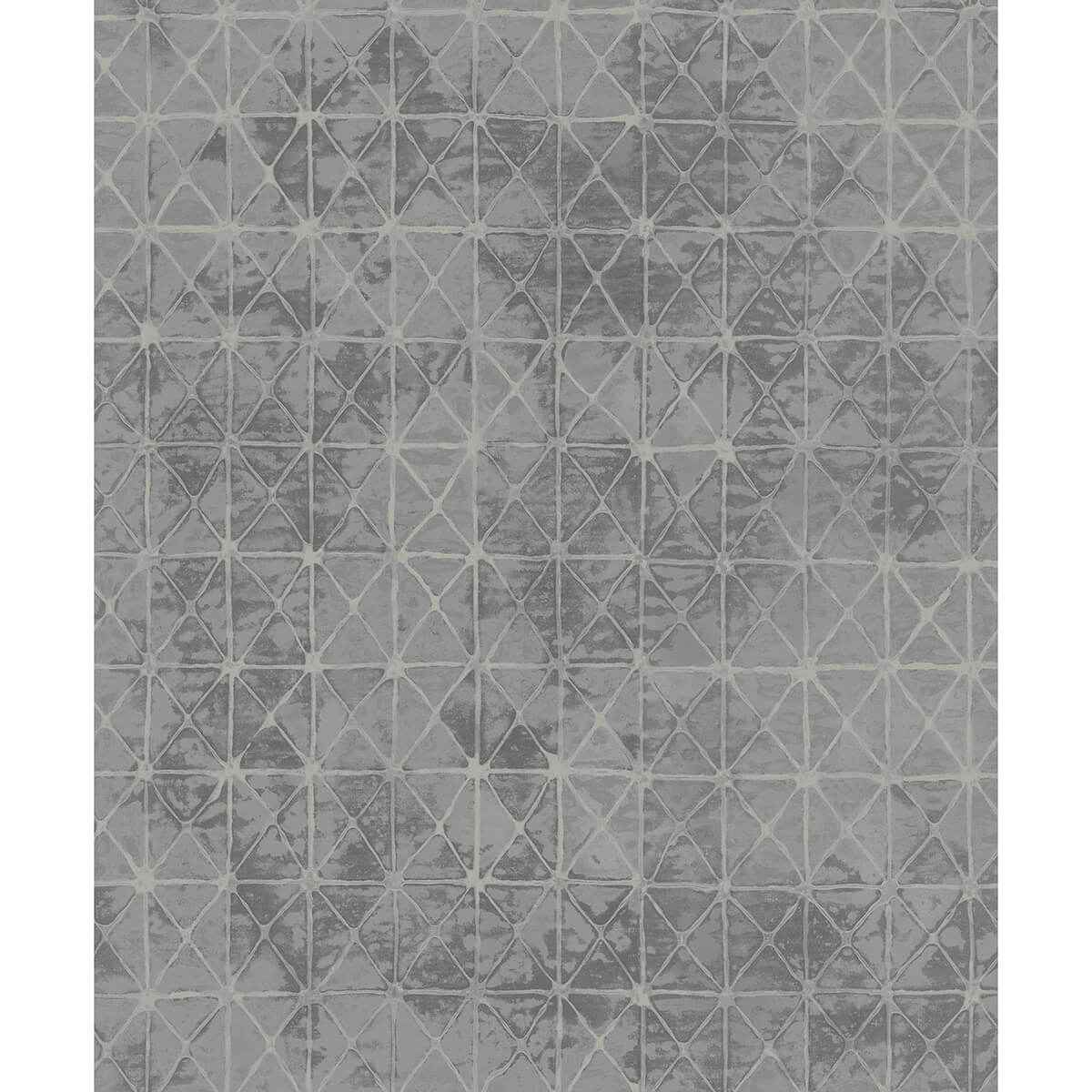 Odell Slate Antique Tiles Wallpaper - York Wallcoverings - 2971-86376 - York Wallcoverings Wallpaper