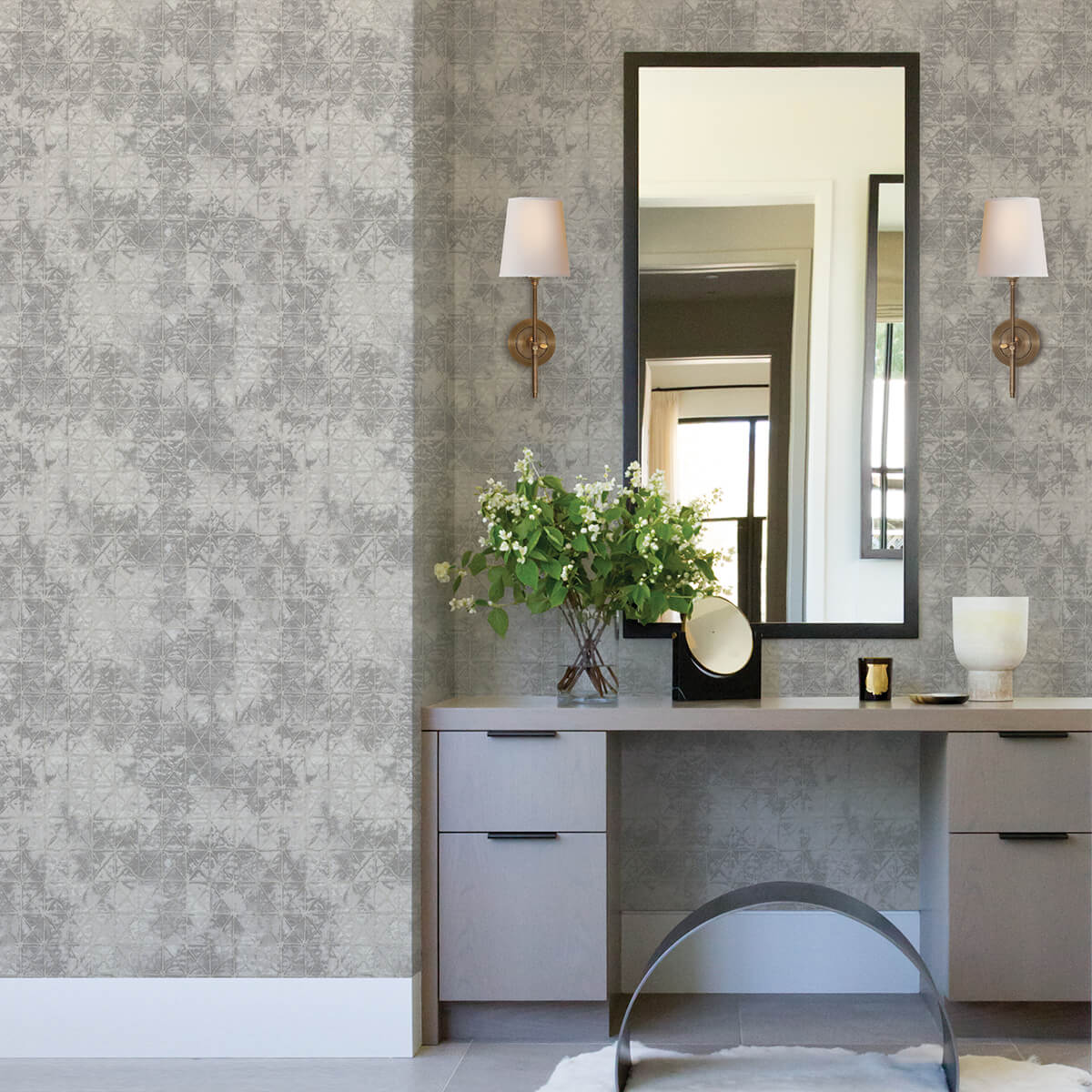 odell-slate-antique-tiles-wallpaper-york-wallcoverings-2971-86376 - York Wallpaper Wallpaper