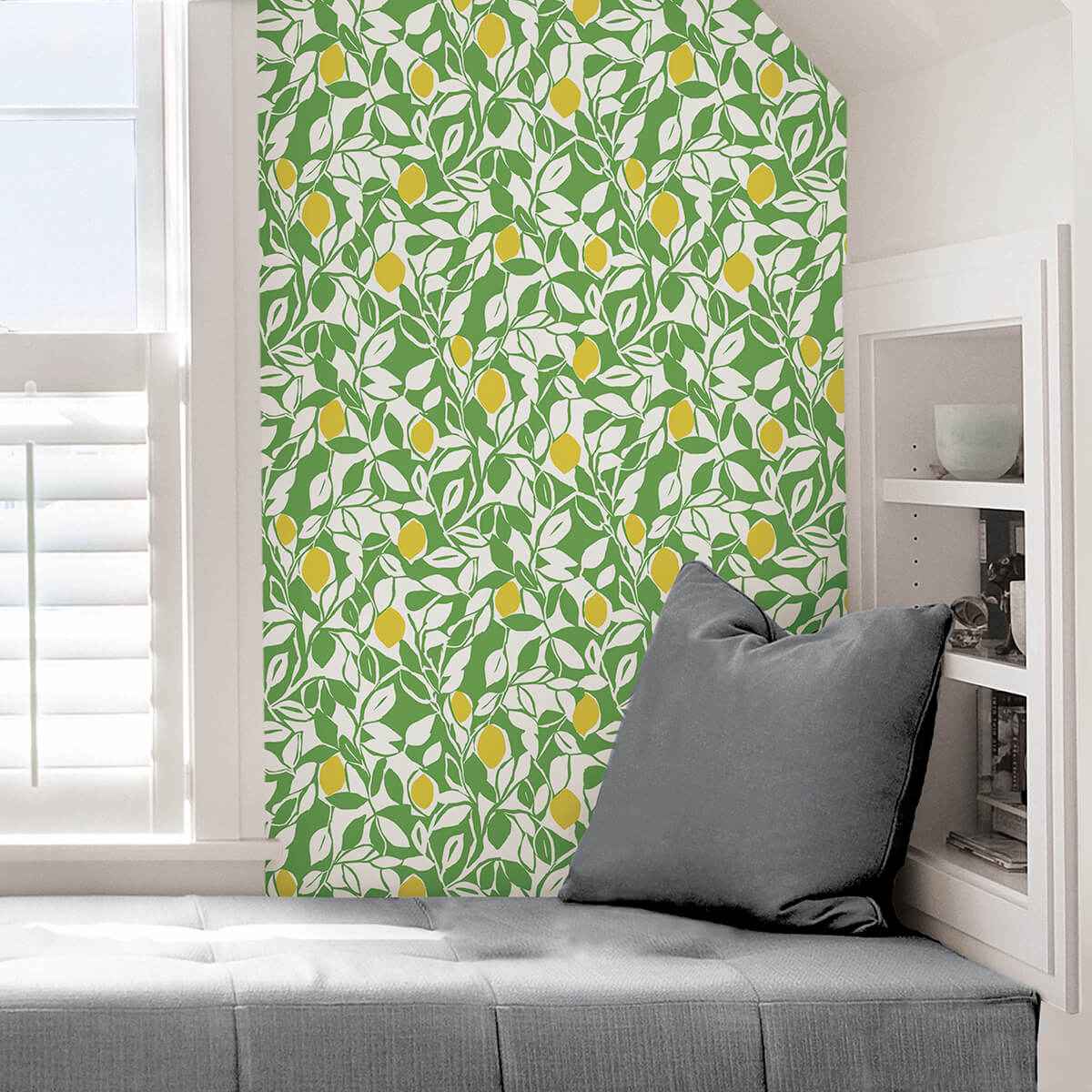 Green Meyer Peel and Stick Wallpaper - York Wallcoverings - NUS4160 - York Wallcoverings Wallpaper