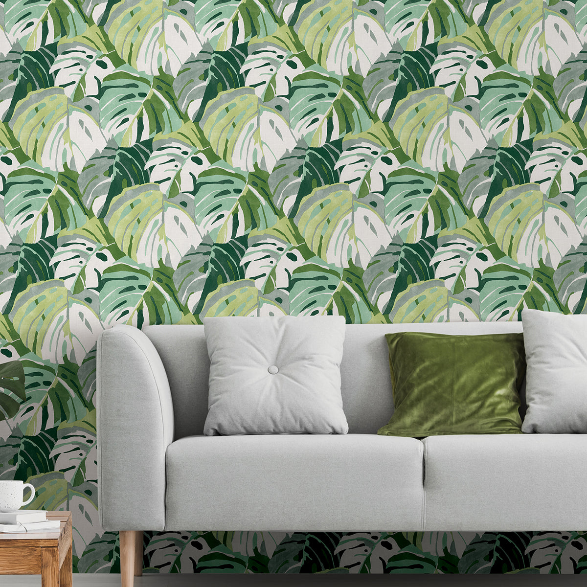 green-adansonii-peel-and-stick-wallpaper-york-wallcoverings-nus4162 - York Wallcoverings Wallpaper