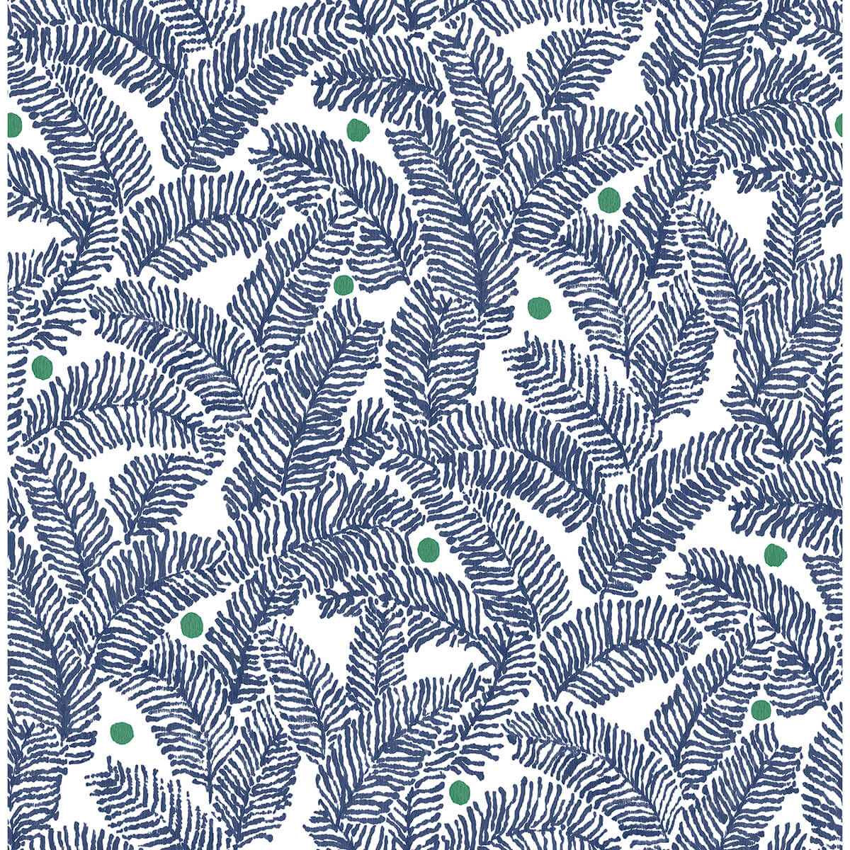Navy Fernanda Peel and Stick Wallpaper - York Wallcoverings - NUS4158