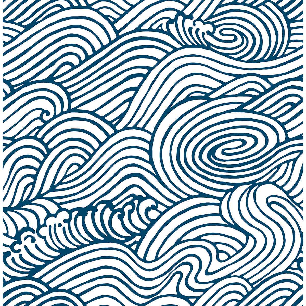 Navy Saybrook Peel and Stick Wallpaper - York Wallcoverings - NUS3562 - York Wallcoverings Wallpaper