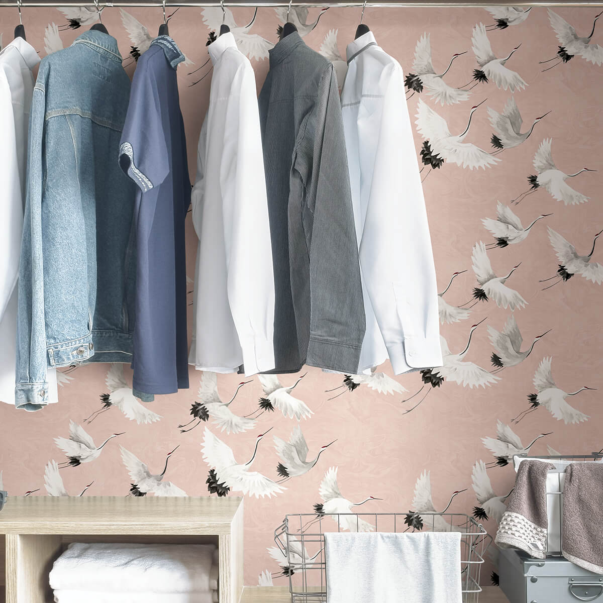 pink-halcyon-peel-and-stick-wallpaper-york-wallcoverings-nus4299 - York Wallcoverings Wallpaper
