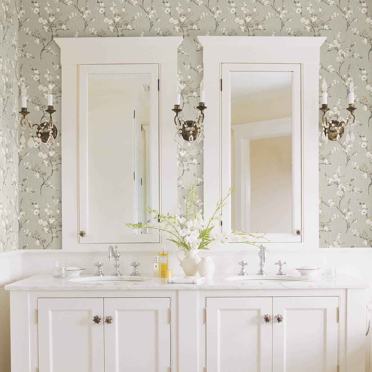 Grey Mirei Peel and Stick Wallpaper - York Wallcoverings - NUS4301 - York Wallcoverings Wallpaper