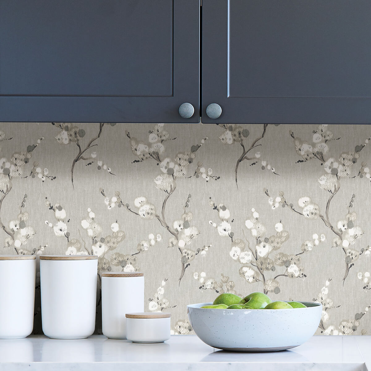 grey-mirei-peel-and-stick-wallpaper-york-wallcoverings-nus4301 - York Wallcoverings Wallpaper