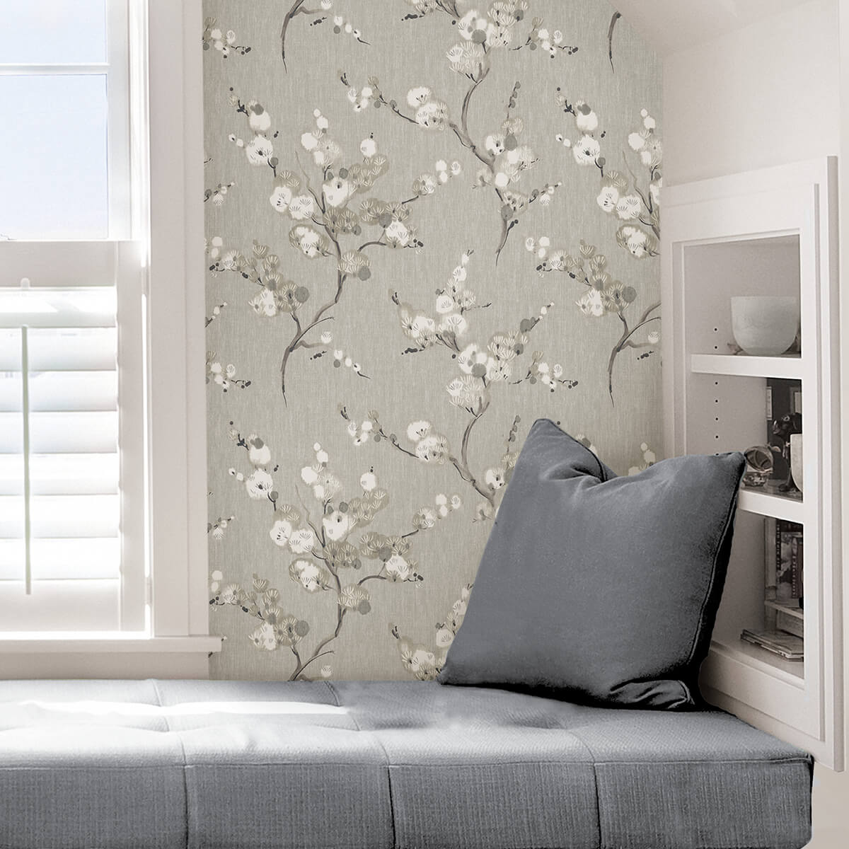 grey-mirei-peel-and-stick-wallpaper-york-wallcoverings-nus4301 - York Wallcoverings Wallpaper