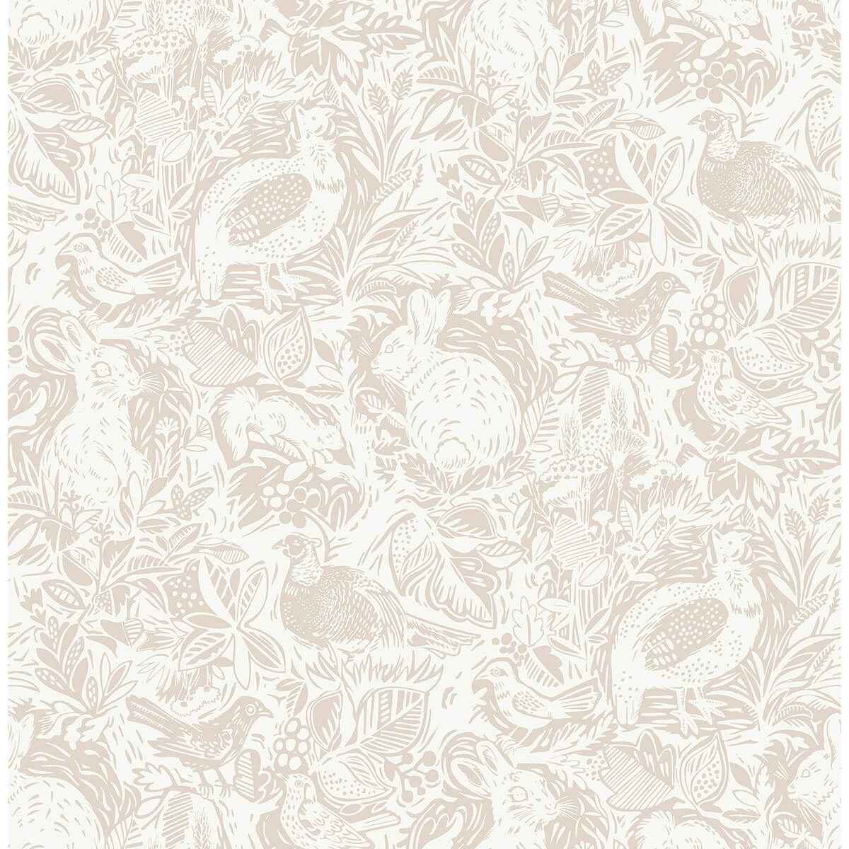 Cream Terrene Peel and Stick Wallpaper - York Wallcoverings - NUS4304 - York Wallcoverings Wallpaper