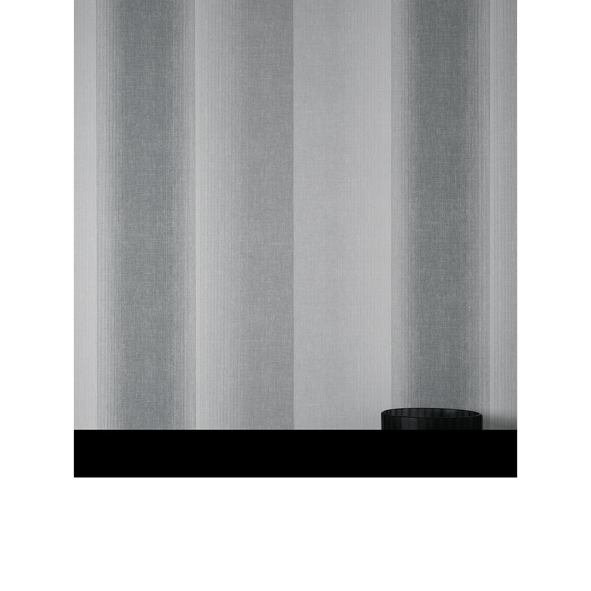 kirby-charcoal-stripe-wallpaper-york-wallcoverings-m1643 - York Wallcoverings Wallpaper