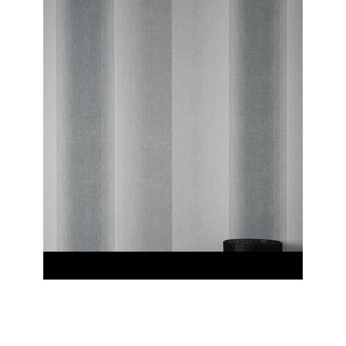 Kirby Charcoal Stripe Wallpaper - York Wallcoverings - M1643 - York Wallcoverings Wallpaper
