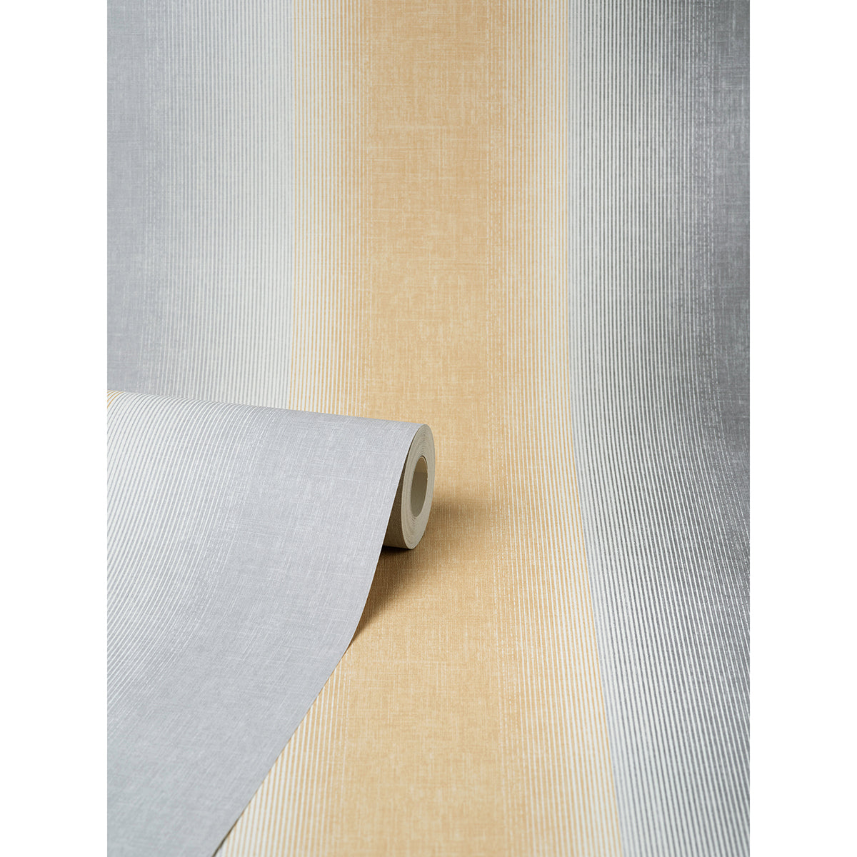 kirby-mustard-stripe-wallpaper-york-wallcoverings-m1645 - York Wallcoverings Wallpaper