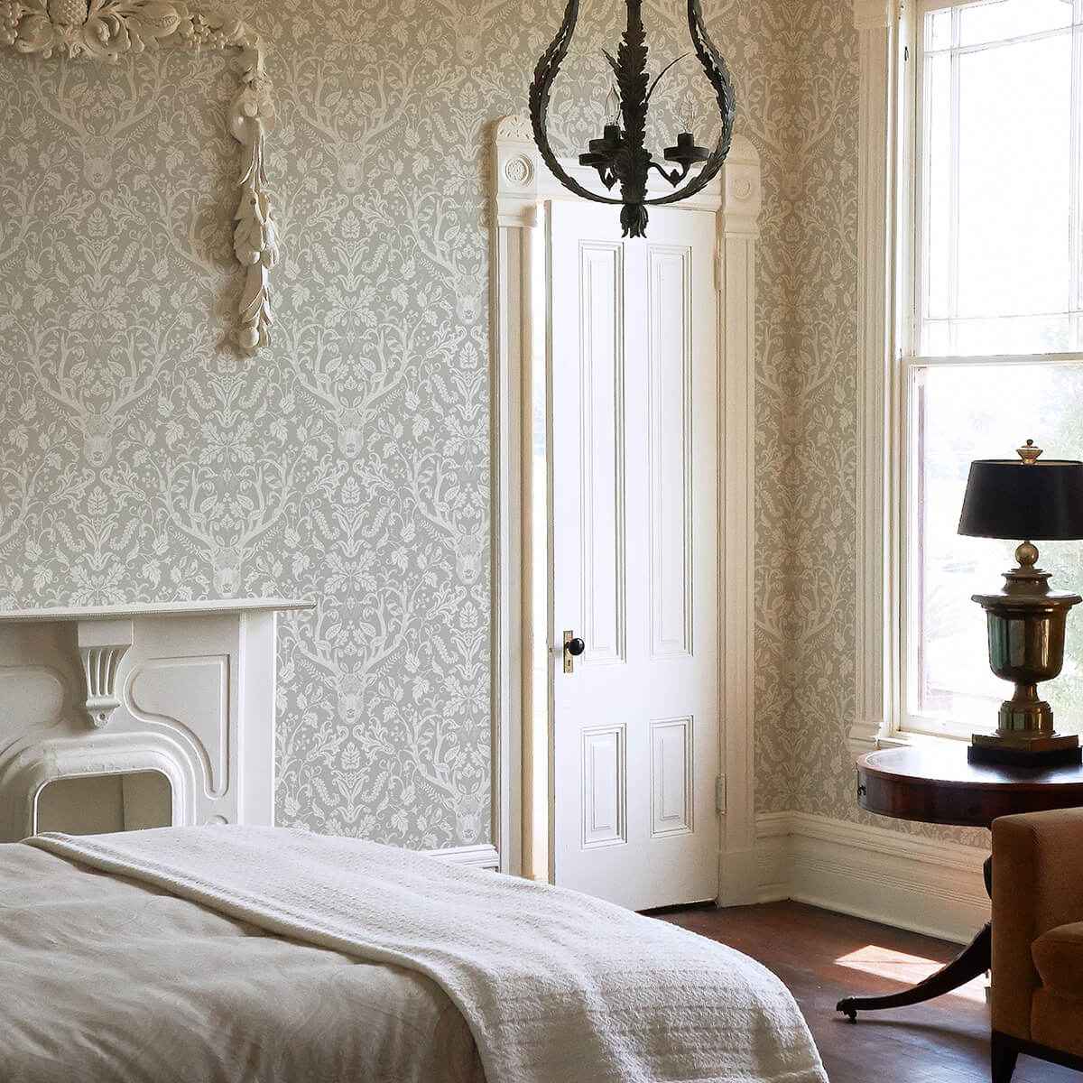 Taupe Escape To the Forest Peel and Stick Wallpaper - York Wallcoverings - NUS4393 - York Wallcoverings Wallpaper
