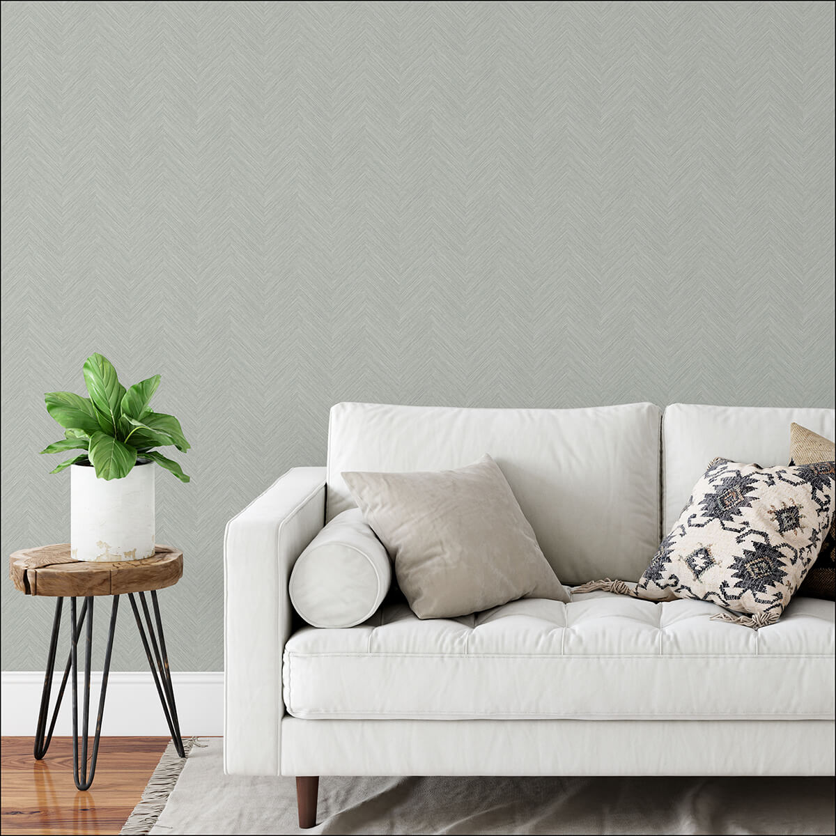 taupe-and-blue-sampson-peel-and-stick-wallpaper-york-wallcoverings-nus4400 - York Wallcoverings Wallpaper