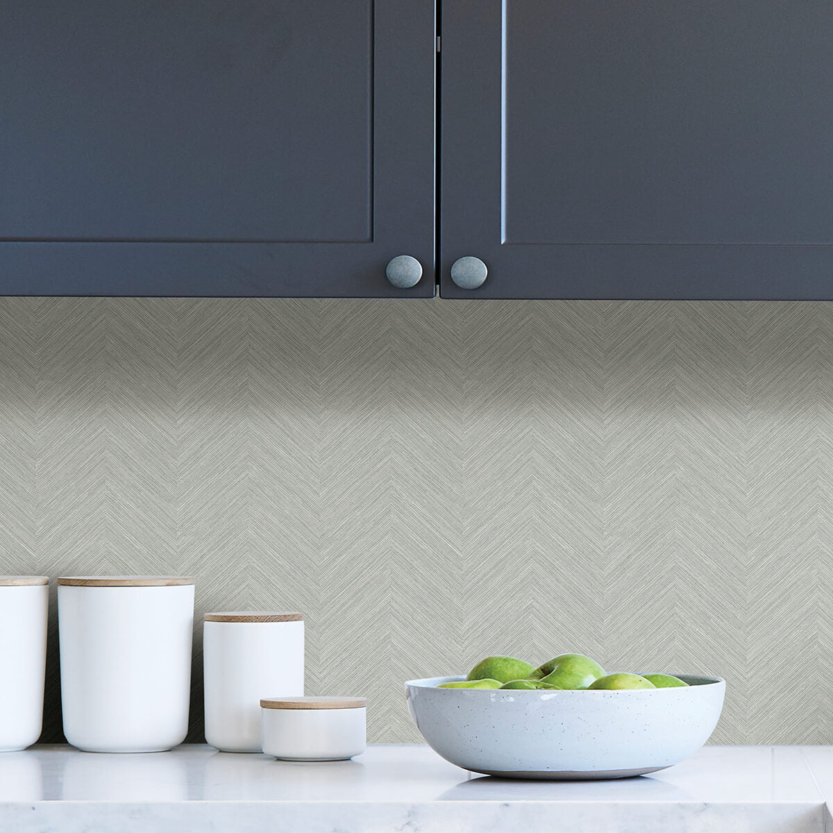 taupe-and-blue-sampson-peel-and-stick-wallpaper-york-wallcoverings-nus4400 - York Wallcoverings Wallpaper