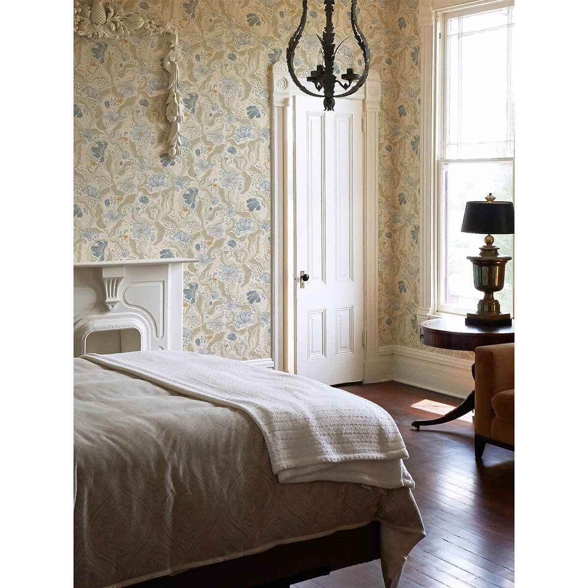 Bodri Light Blue Tulip Garden Wallpaper - York Wallcoverings - 2932-65115 - York Wallcoverings Wallpaper