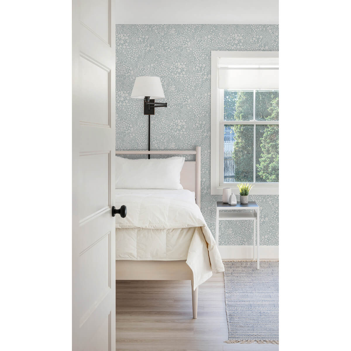 siv-light-blue-botanical-wallpaper-york-wallcoverings-2932-65130 - York Wallcoverings Papel pintado