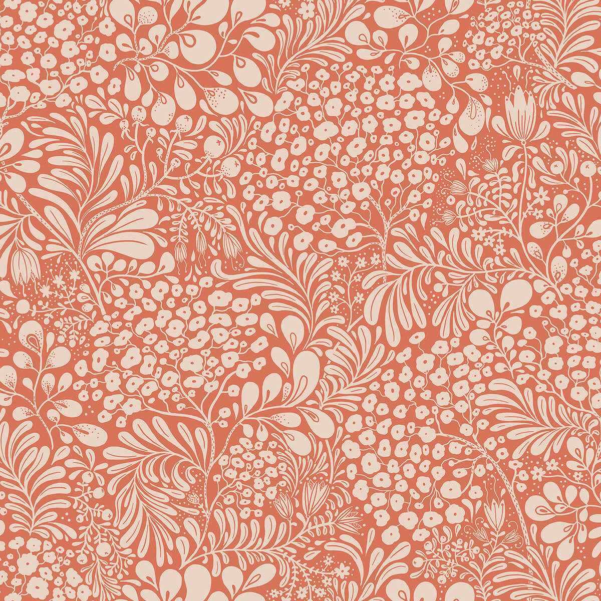 Siv Red Botanical Wallpaper - York Wallcoverings - 2932-65133 - York Wallcoverings Wallpaper