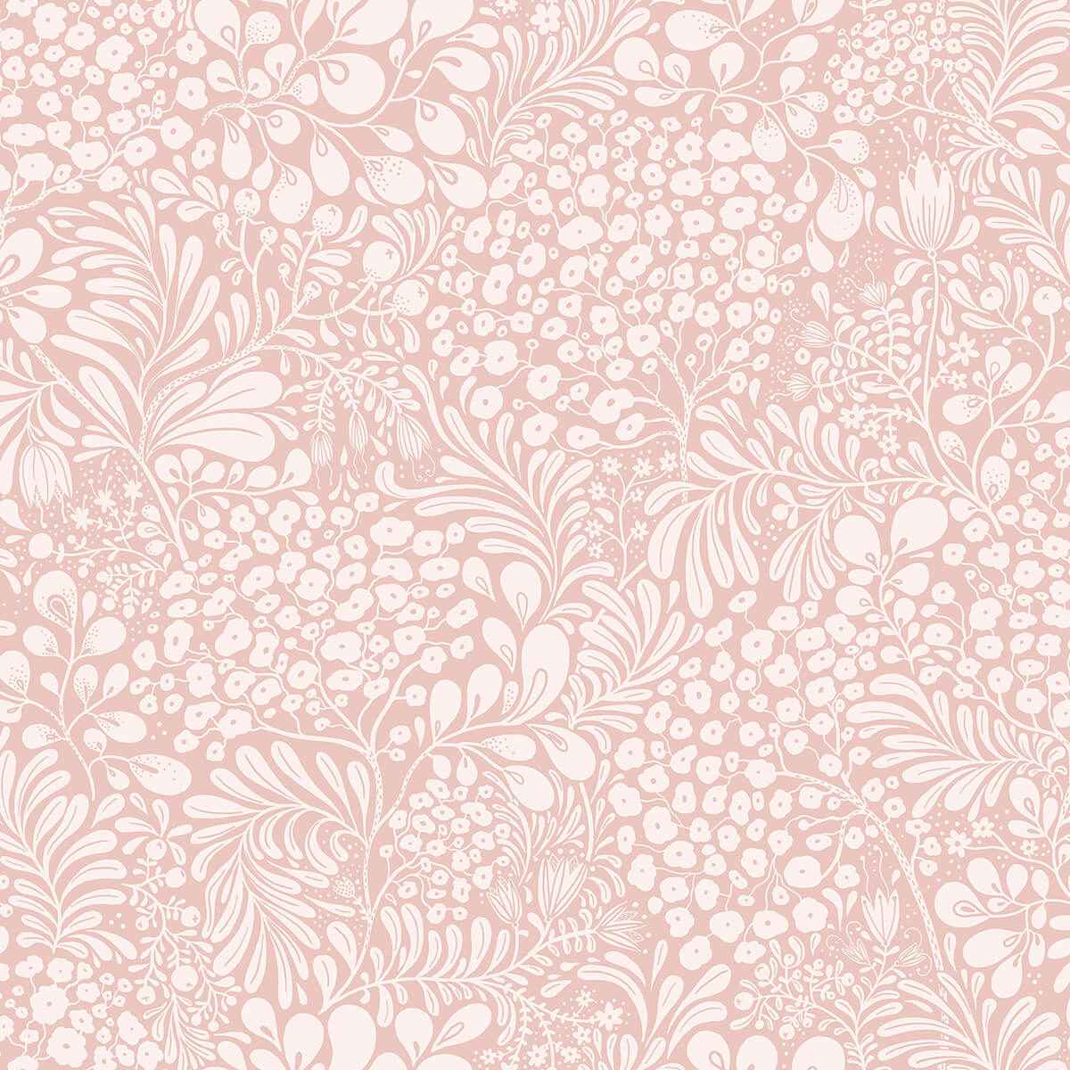 Siv Pink Botanical Wallpaper - York Wallcoverings - 2932-65134