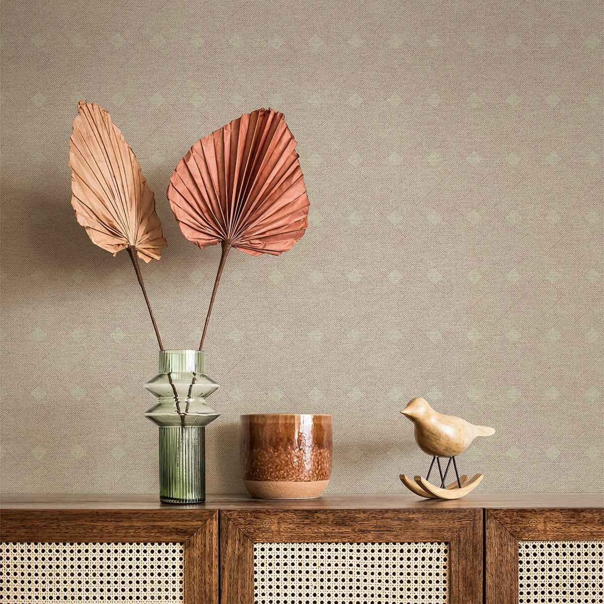 Peugot Maroon Geometric Wallpaper - York Wallcoverings - 4044-38029-2 - York Wallcoverings Wallpaper