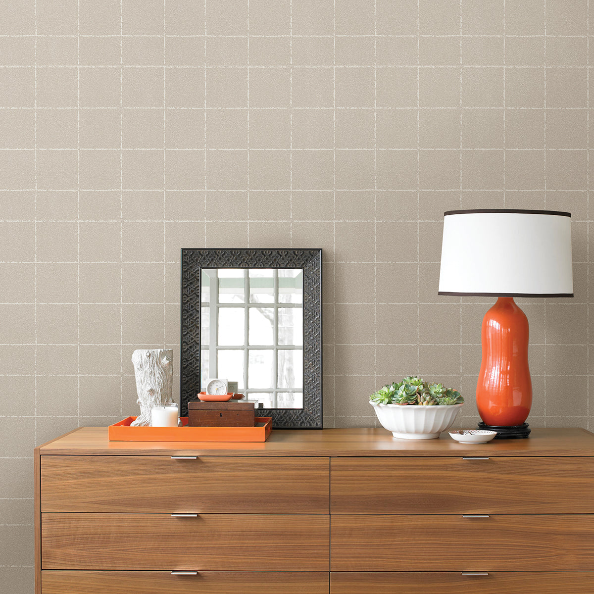 kishi-neutral-tile-wallpaper-york-wallcoverings-4035-37551-4 - York Wallpaper Wallpaper