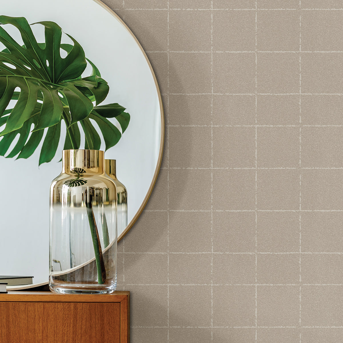 kishi-neutral-tile-wallpaper-york-wallcoverings-4035-37551-4 - York Wallpaper Wallpaper