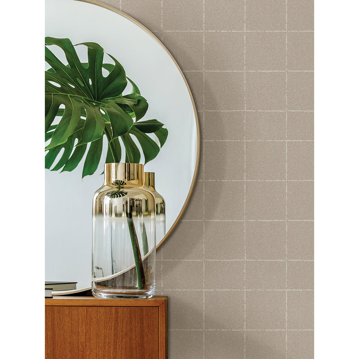 kishi-neutral-tile-wallpaper-york-wallcoverings-4035-37551-4 - York Wallpaper Wallpaper