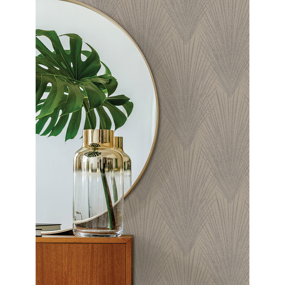 keina-beige-fronds-wallpaper-york-wallcoverings-4035-37553-1 - York Wallcoverings Wallpaper