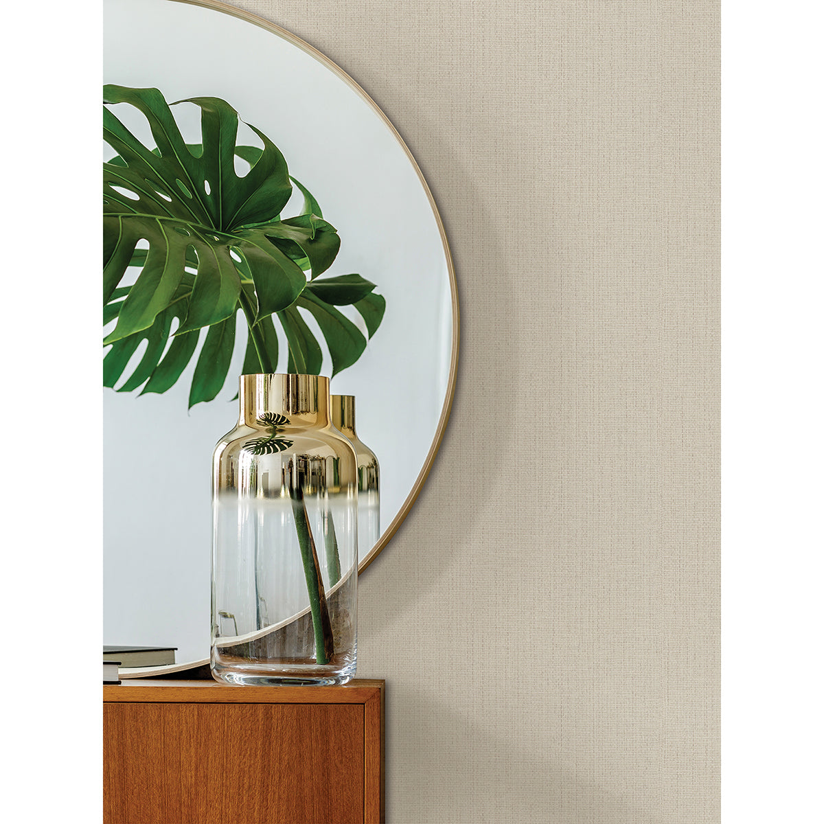 hoshi-white-woven-wallpaper-york-wallcoverings-4035-407921 - York Wallcoverings Wallpaper