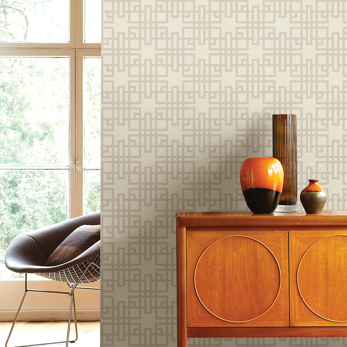mana-white-trellis-wallpaper-york-wallcoverings-4035-409239 - York Wallpaper Wallpaper